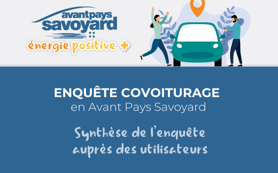 Enquête covoiturage en Avant-Pays Savoyard : découvrez la synthèse des résultats !