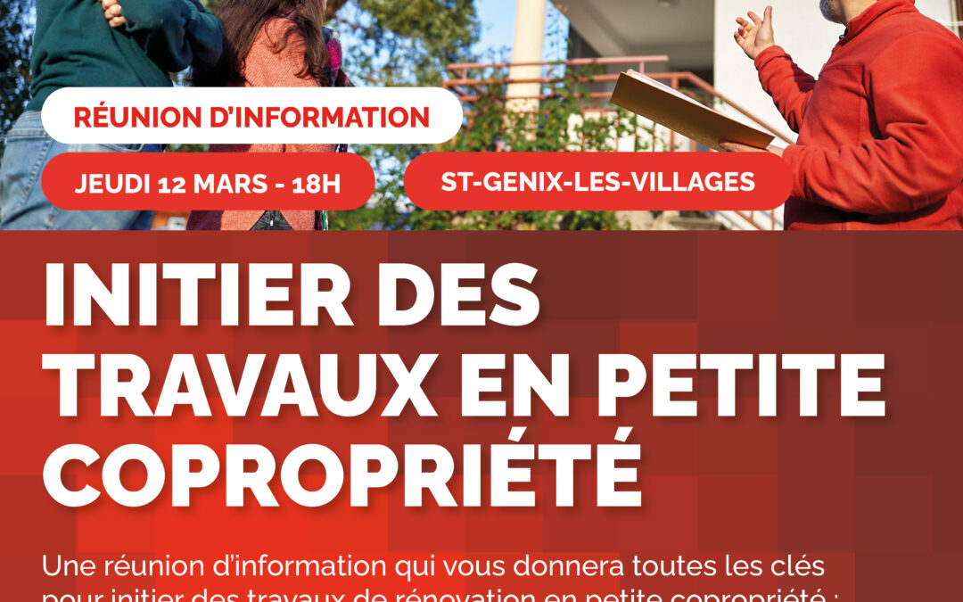 Réunion d’information – Initier des travaux en petite copropriété